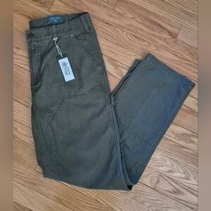 Alpine Design Men's 34x32 Vintage Olive Green Utility Pants NWT ADM24901